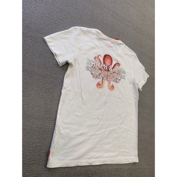 Scotch & Soda Girls 12Y /152 White "It's All Good" Octopus Graphic T-shirt - Picture 12 of 12
